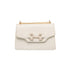 Borsa a tracolla bianca off-white da donna con morsetto Lora Ferres, Borse e accessori Donna, SKU b513001259, Immagine 0